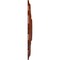 Ekena Millwork Deria Ceiling Medallion (Fits Canopies up to 6"), Hand-Painted Firebrick, 20 1/4"OD x 1 1/2"P CM20DRFIF - alternate 2